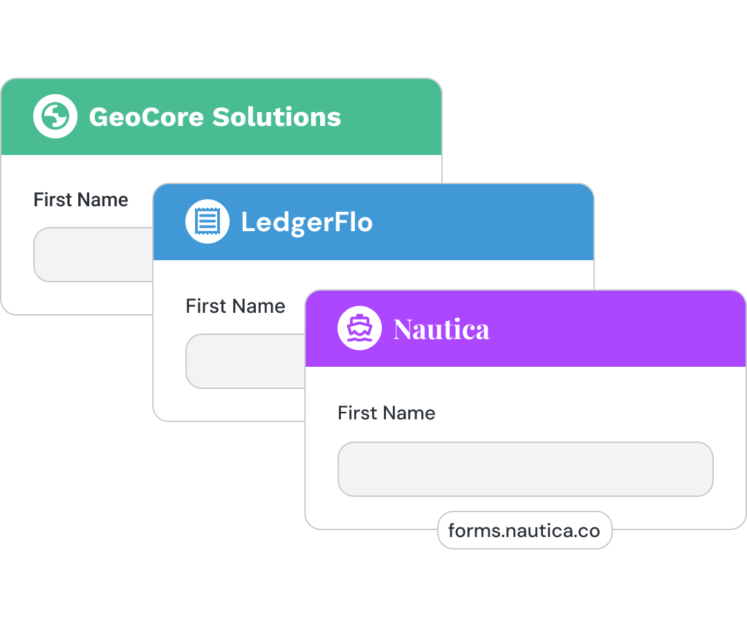 Branding customization interface showing logo, font and color options