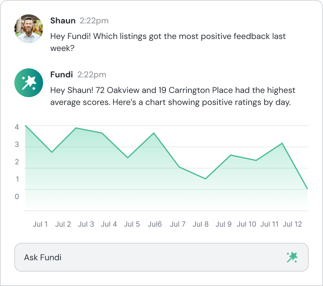 AI chat interface showing conversation with form submissions